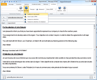 La nouvelle barre d'outils SYSTRAN pour Outlook s'intègre dans les versions 2010, 2007 et 2003 de Microsoft Outlook.Traduisez vos emails en un clic : La nouvelle barre d'outils SYSTRAN pour Outlook s'intègre dans les versions 2010, 2007 et 2003 de Microsoft Outlook.Traduisez vos emails en un clic :