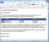 La mise en page est préservée ! La nouvelle barre d'outils SYSTRAN pour Word s'intègre dans les versions 2010, 2007 et 2003 de Microsoft Word.Traduisez vos documents Word en un clic. La mise en page est préservée ! La nouvelle barre d'outils SYSTRAN pour Word s'intègre dans les versions 2010, 2007 et 2003 de Microsoft Word.Traduisez vos documents Word en un clic.